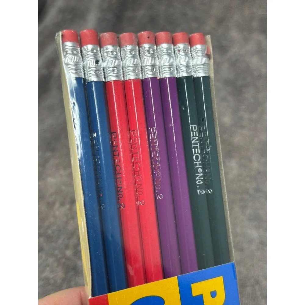 NOS Vintage 1995 Pentech No 2 HB Bonded Lead Pencils 8-Pack Lot of 2 72008